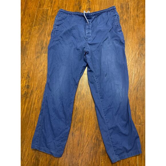 Vintage 1980s Levi's Sport Track Warm Up Windbreaker Pants Blue Size XL - Picture 1 of 7